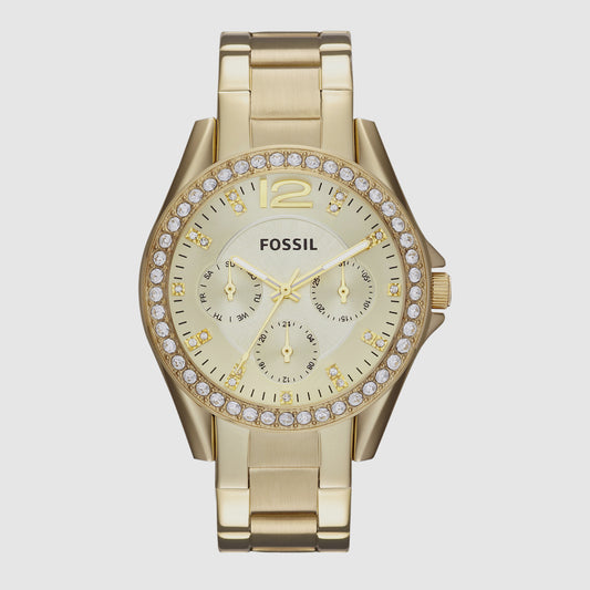 Fossil Round Champagne Chronograph watch