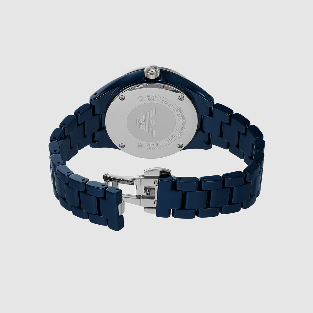 Emporio Armani Women Round Blue watch
