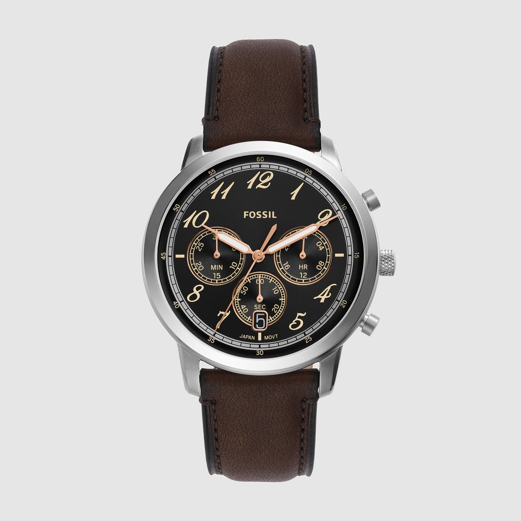 Fossil Round Black Chronograph watch