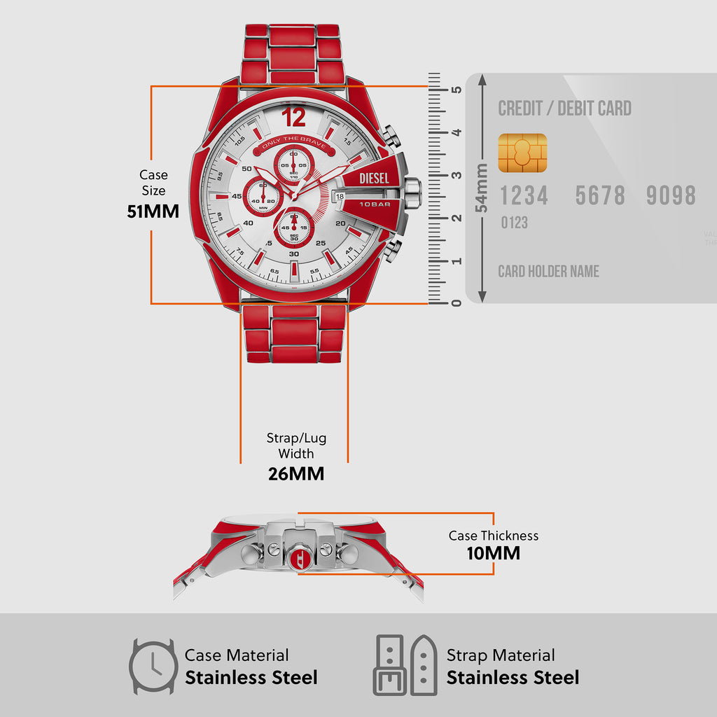 Diesel Stainless Steel Silver watch