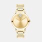 Women Quartz Gold Dial Analog Stainless Steel Watch 3600823