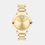 Movado Round Gold Analog watch