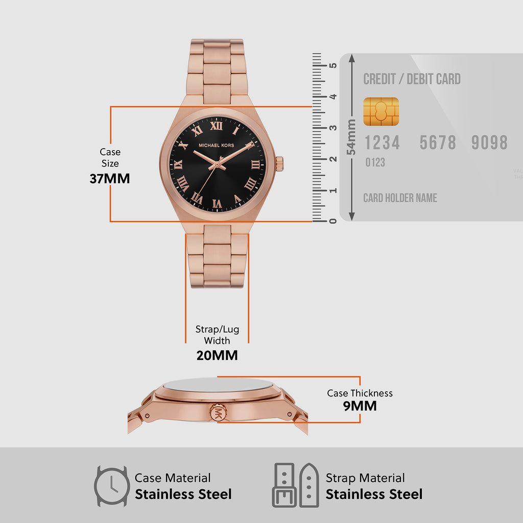 Michael Kors Stainless Steel Black watch