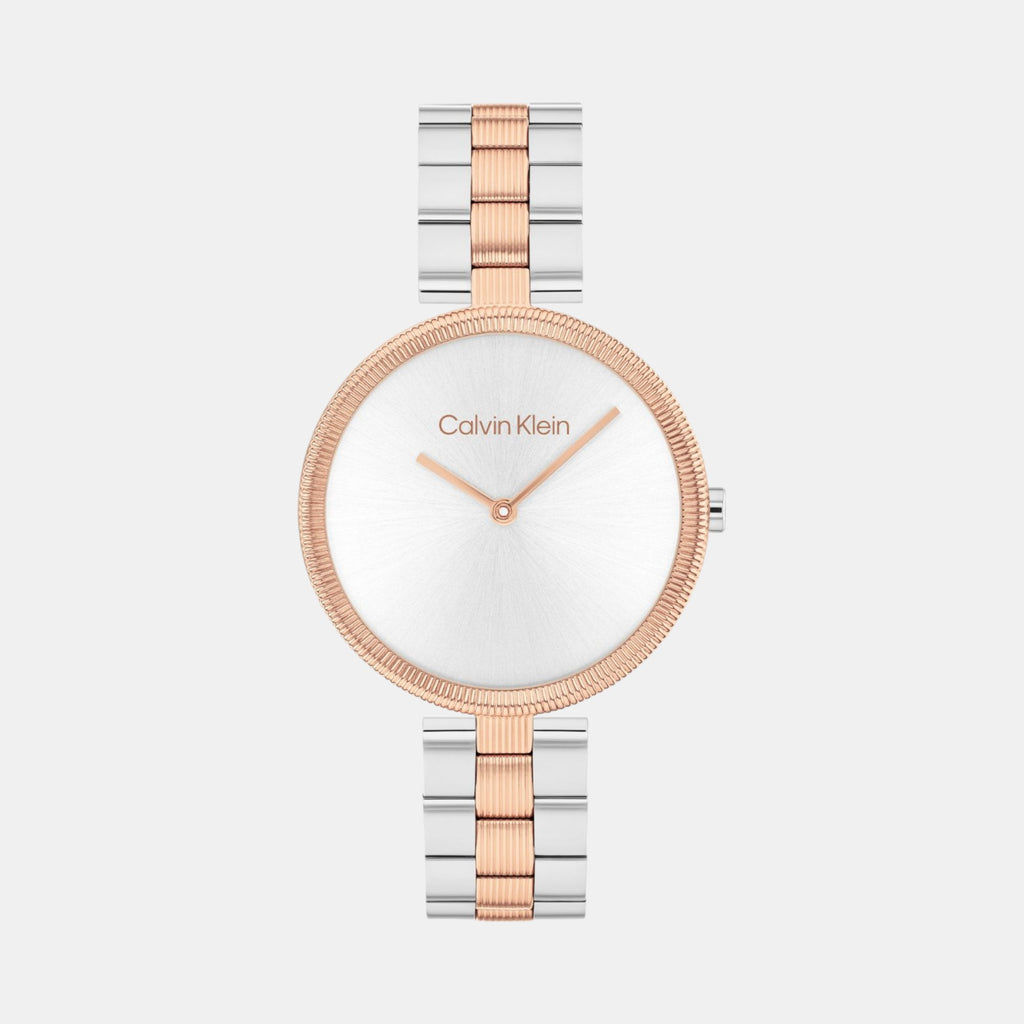 Calvin Klein Round Silver White Analog watch