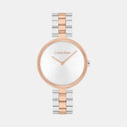 Calvin Klein Round Silver White Analog watch