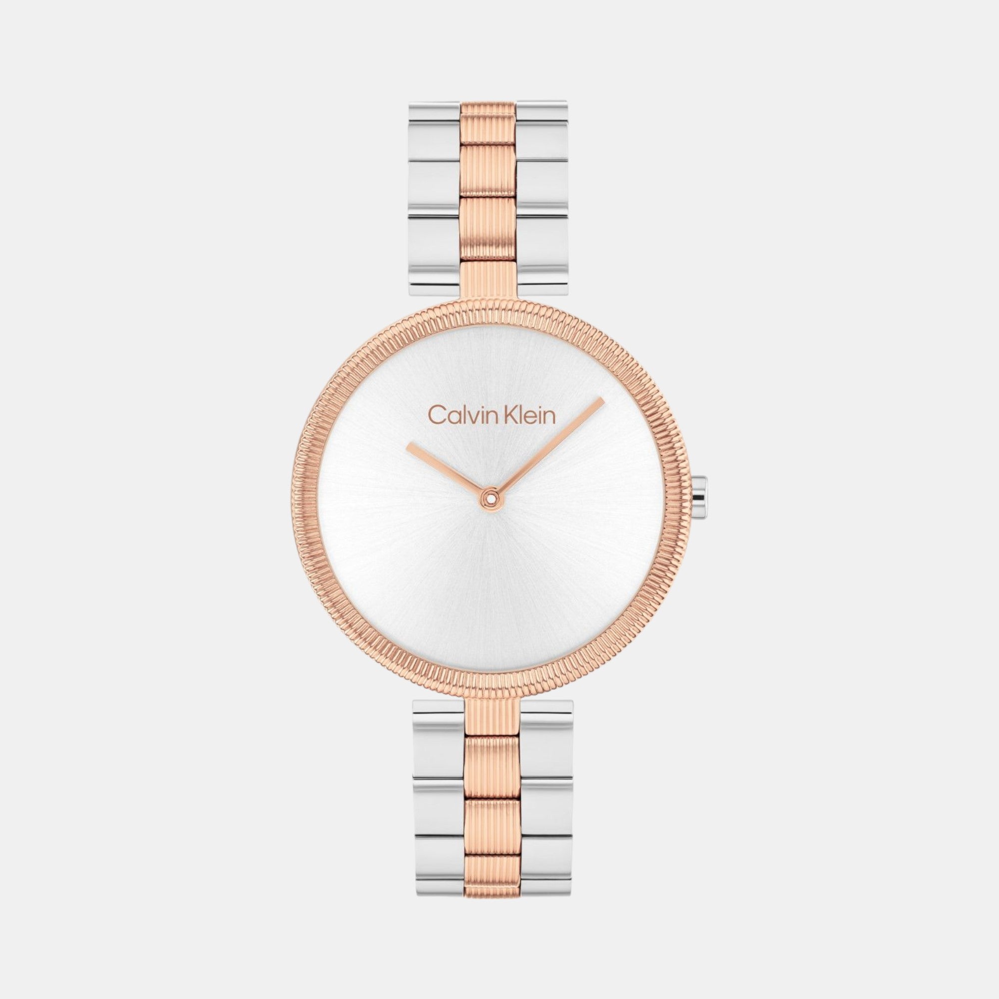 Calvin Klein Round Silver White Analog watch