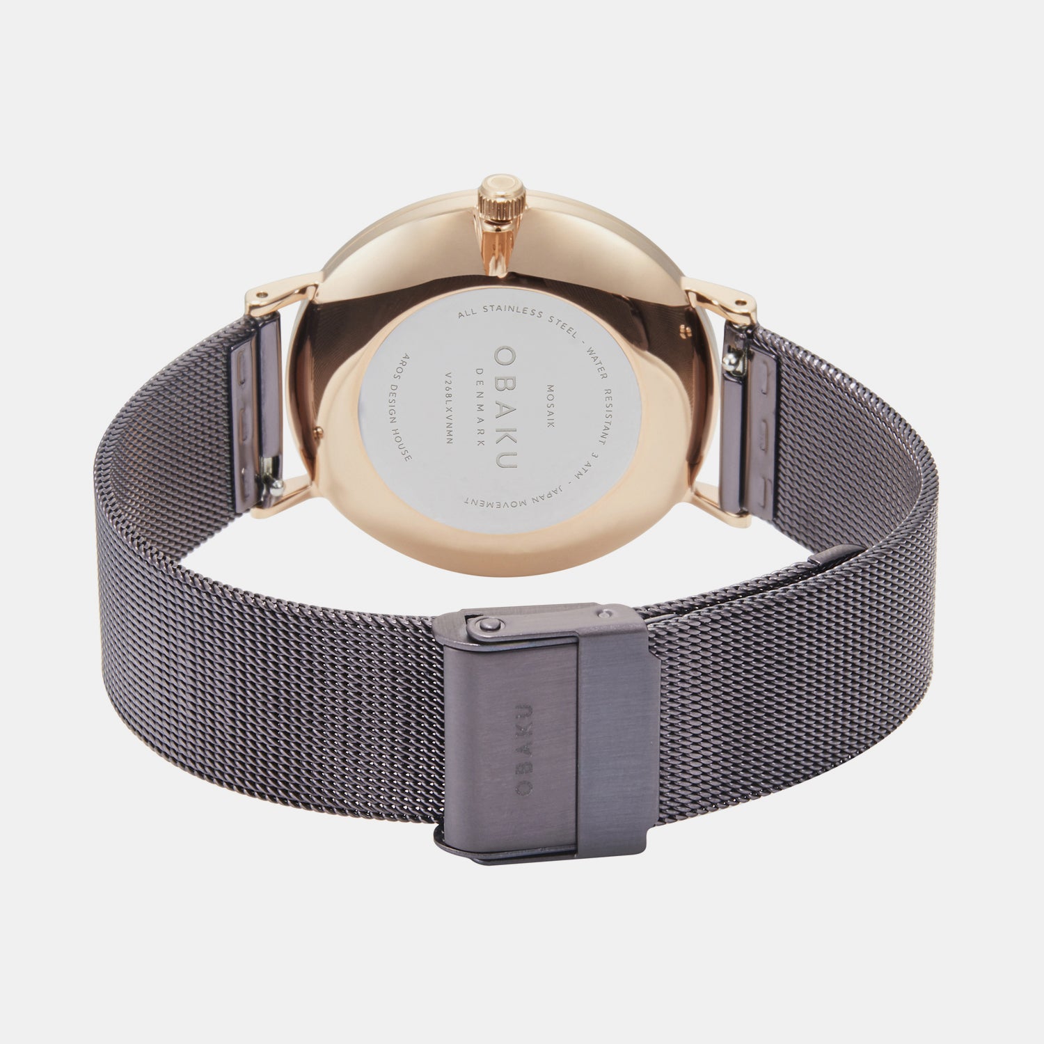 Obaku Stainless Steel Round watch