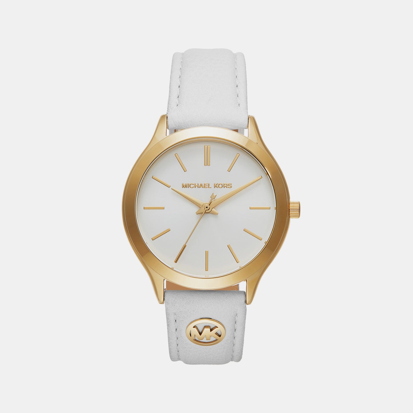 Female Slim Runway Gold Analog Stainless Steel Watch MK7466