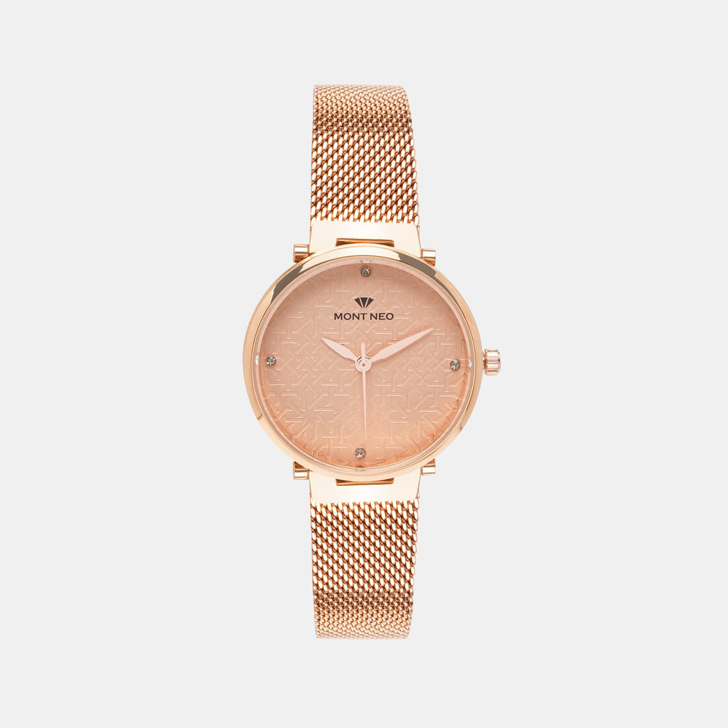 Mont Neo Round Rose Analog watch