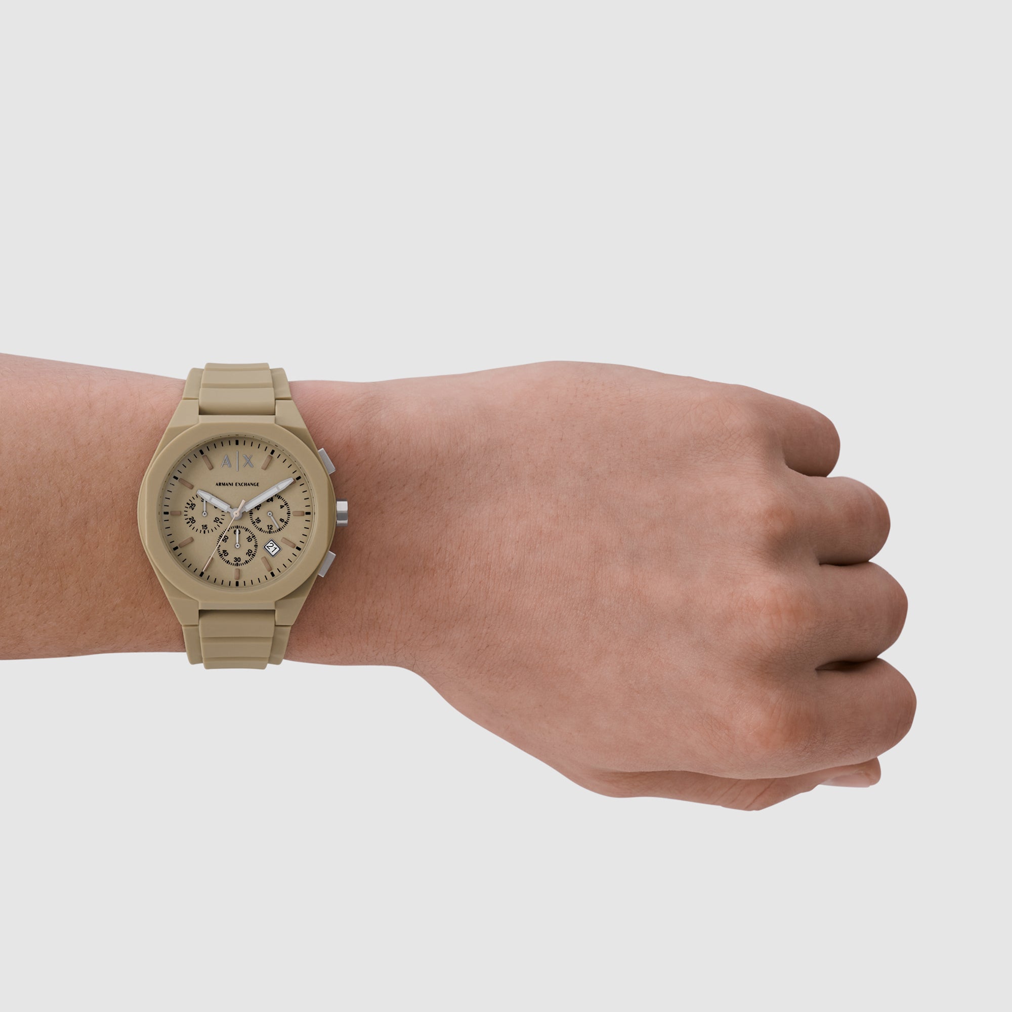 Armani Exchange Stainless Steel Round watch