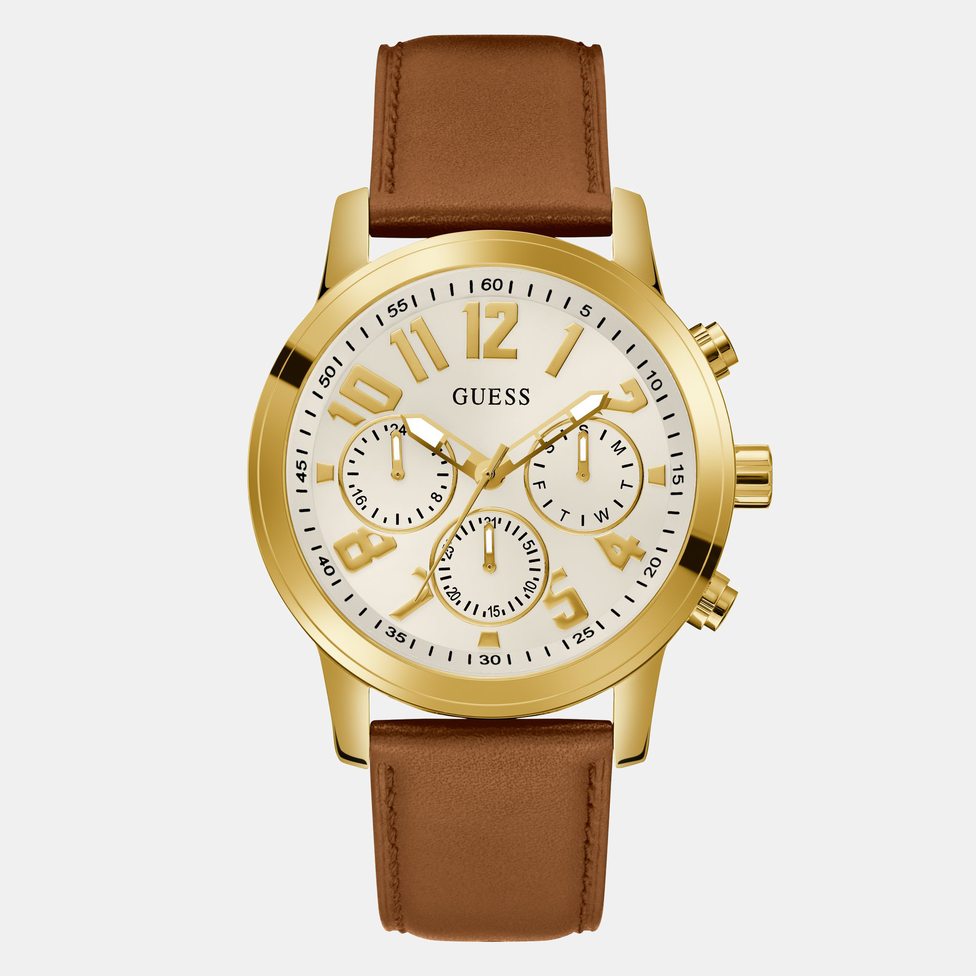 Guess Round White Chronograph watch