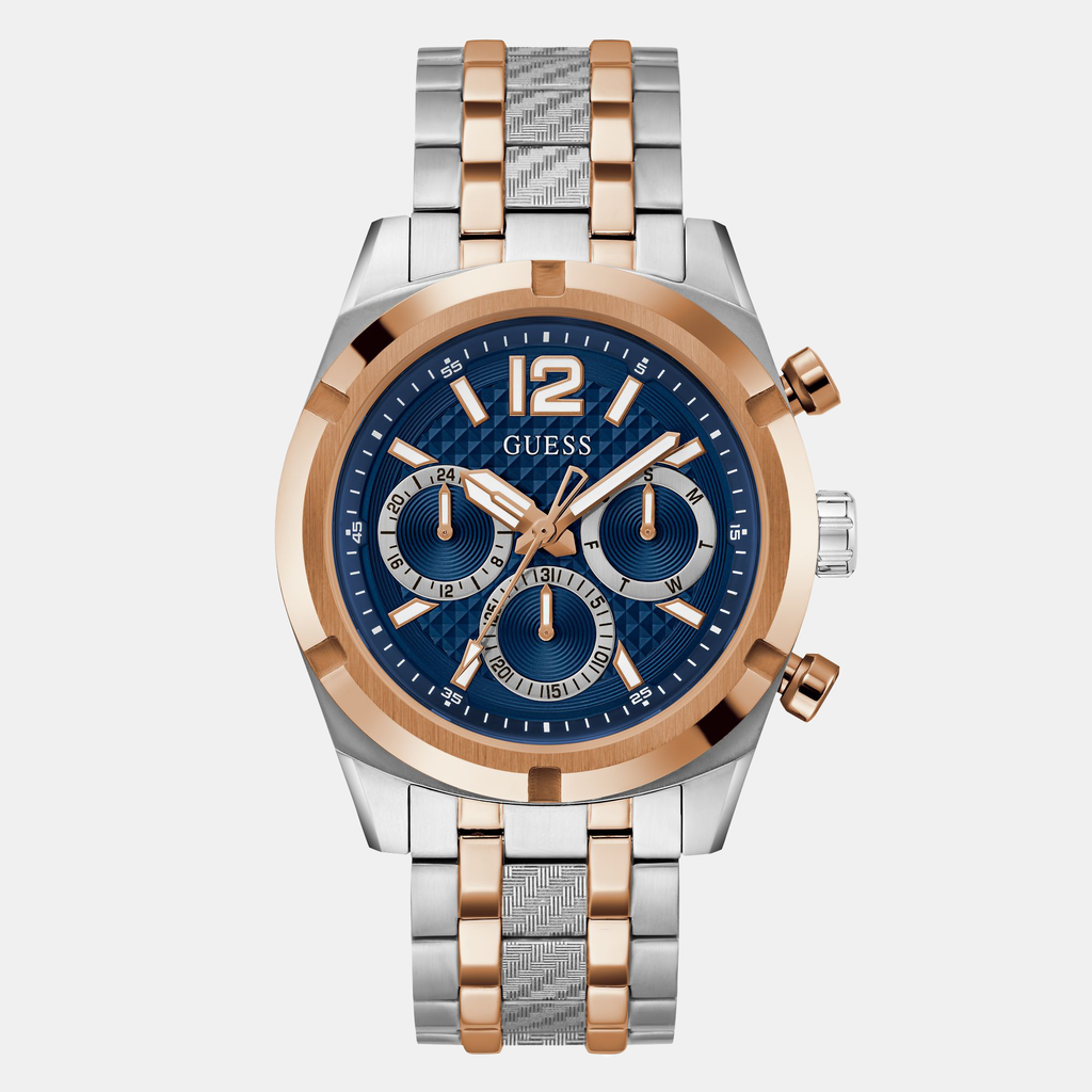 Guess Round Blue Chronograph watch