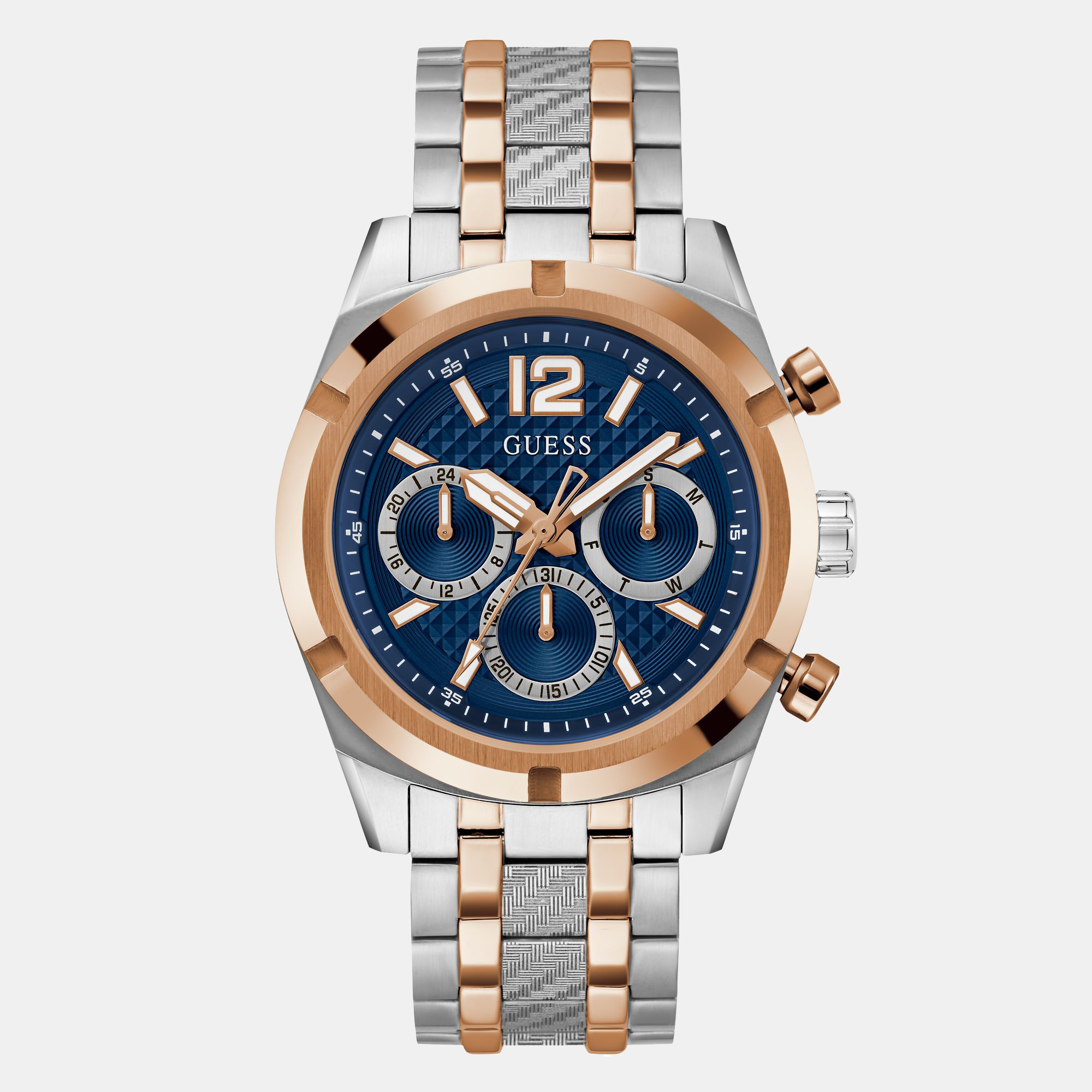 Guess Round Blue Chronograph watch