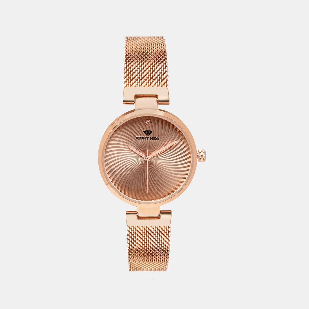 Mont Neo Round Rose Analog watch