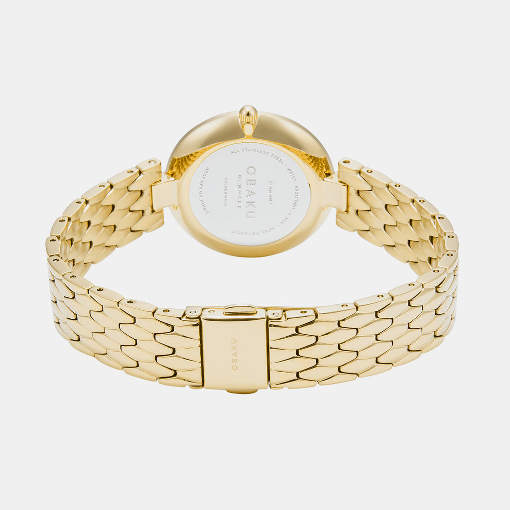 Obaku Women Round Silver watch