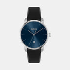 Boss Round Blue Analog watch