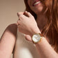 Women's White Mother Of Pearl Leather Watch ES5278