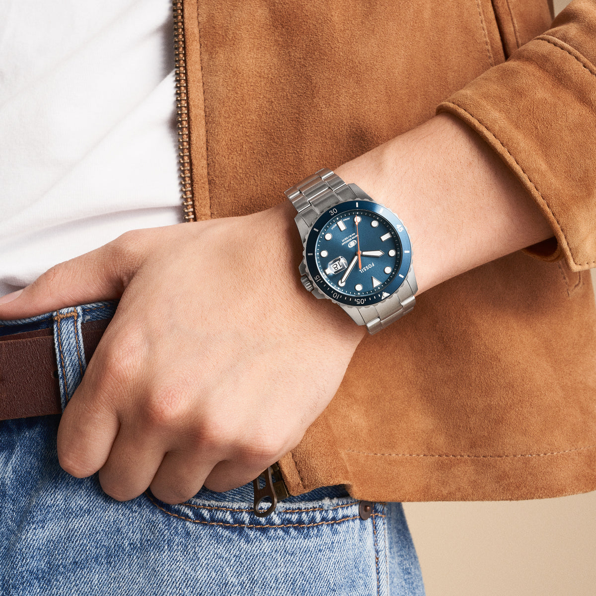 Fossil Stainless Steel Round watch