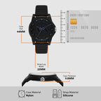 Armani Exchange Silicone Black watch