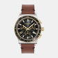 Men Black Chronograph Leather Watch SFKZ00323