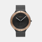 Obaku Round Black Analog watch
