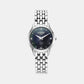 Quartz Women Black Mop Analog Stainless Steel Watch 547857 41 85 50