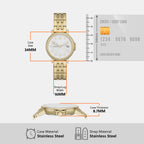 Skagen 34 mm Gold Quartz watch