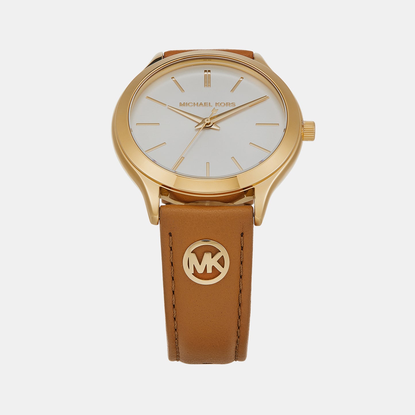Female Slim Runway Gold Analog Stainless Steel Watch MK7465