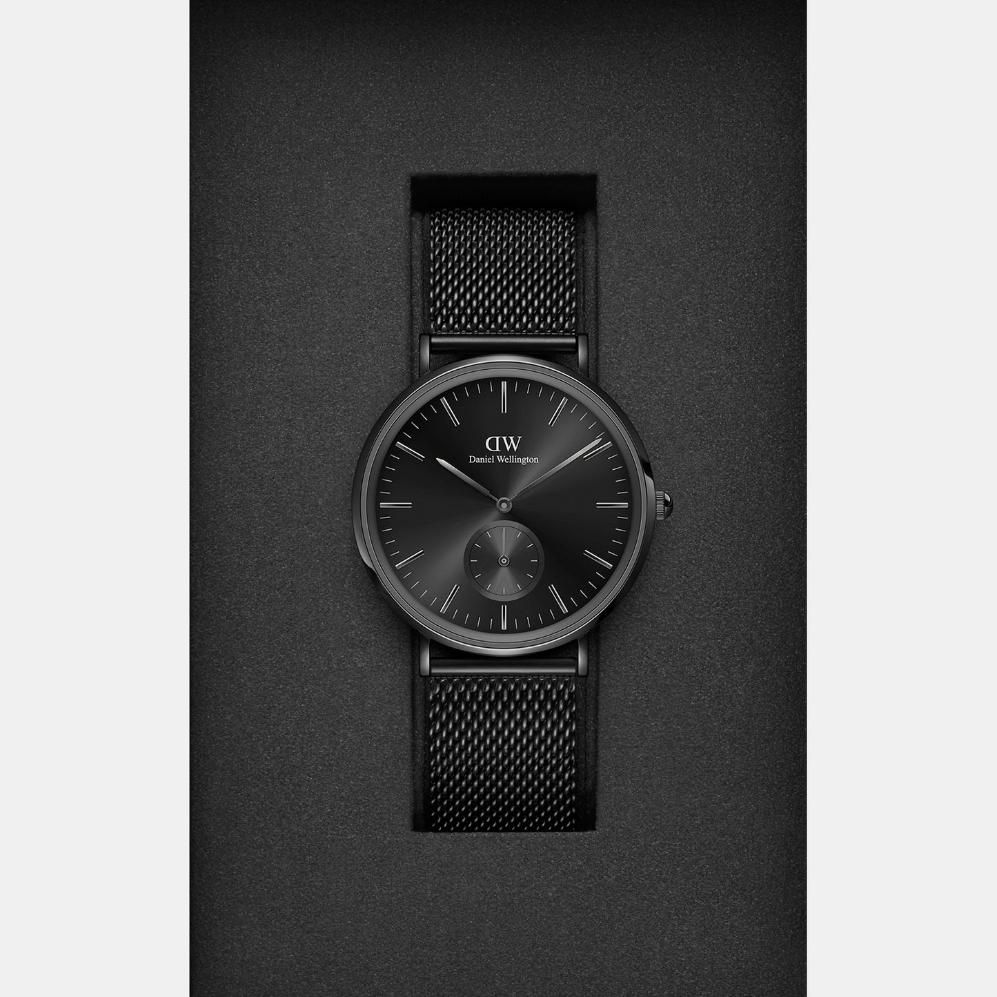 Classic Men's Black Analog Stainless Steel Watch DW00100714K