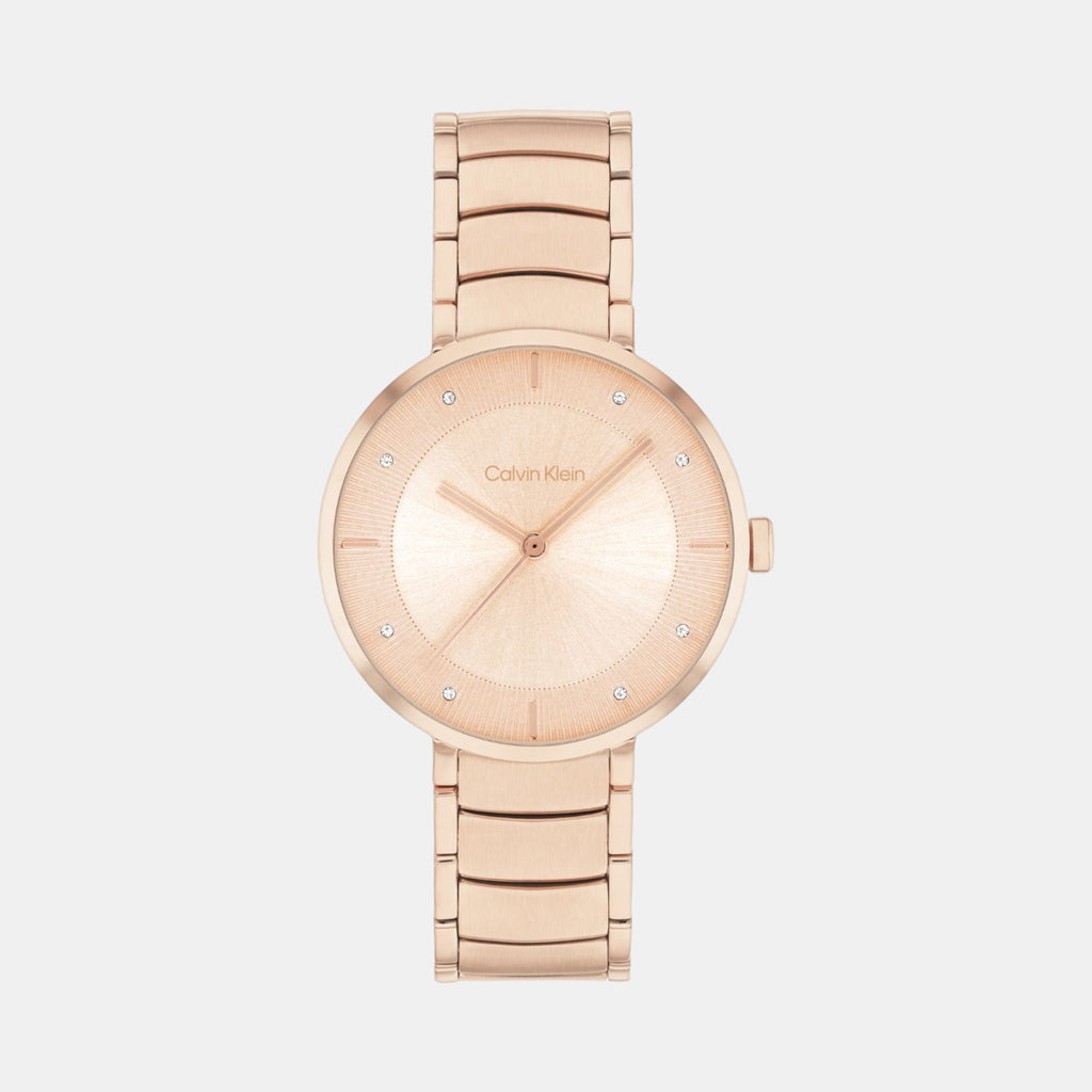 Calvin Klein Round Carnation Gold Analog watch