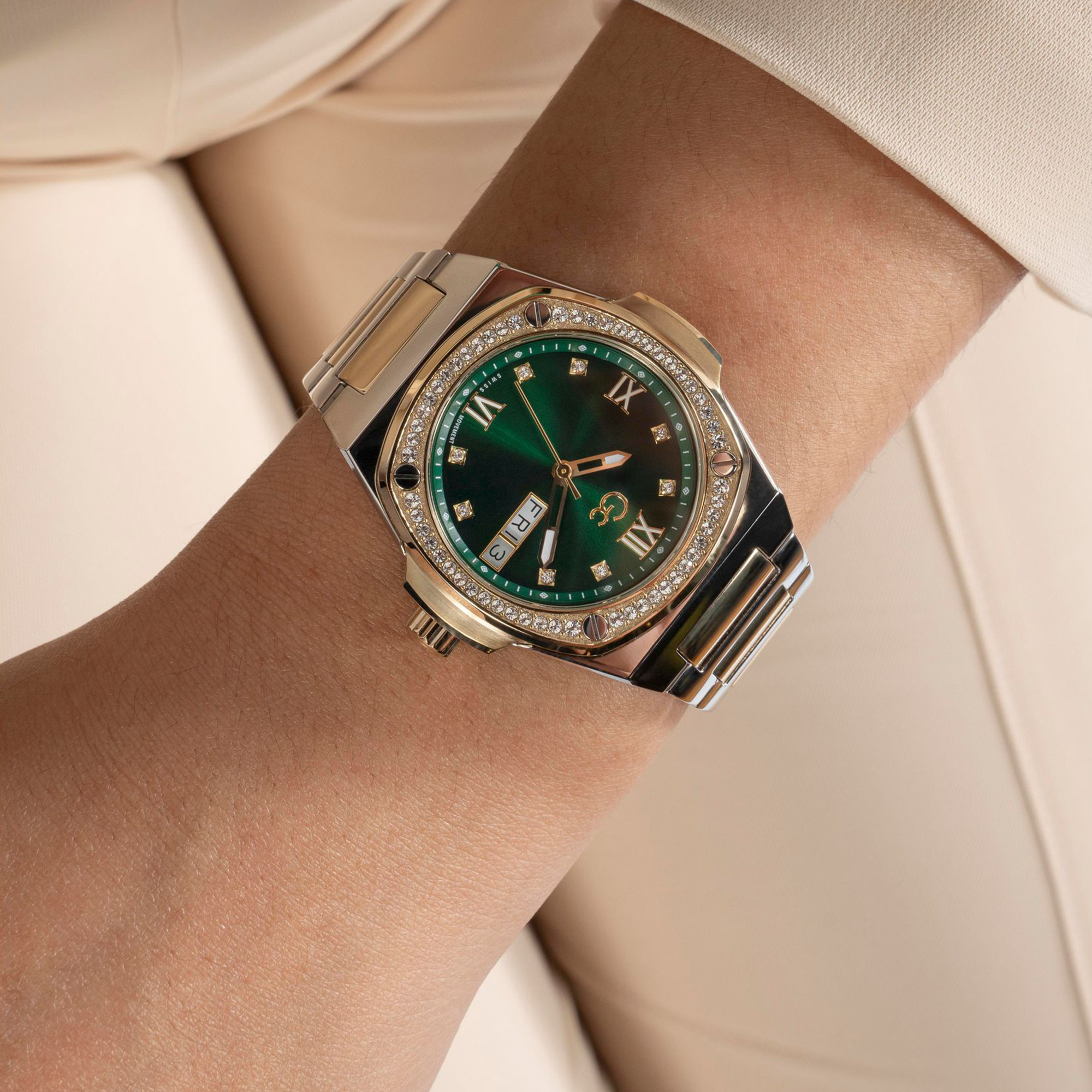 GC Stainless Steel Green watch