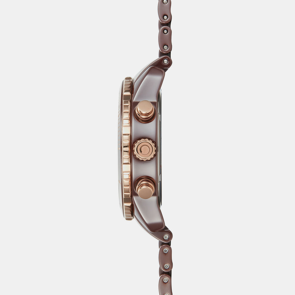 Obaku Men Round Brown watch