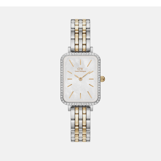 Quadro Female Gold/Silver Analog Stainless Steel Watch DW00100671K