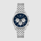 Emporio Armani Round Blue Chronograph watch