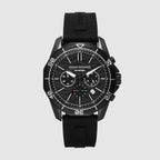 Armani Exchange Round Black Chronograph watch