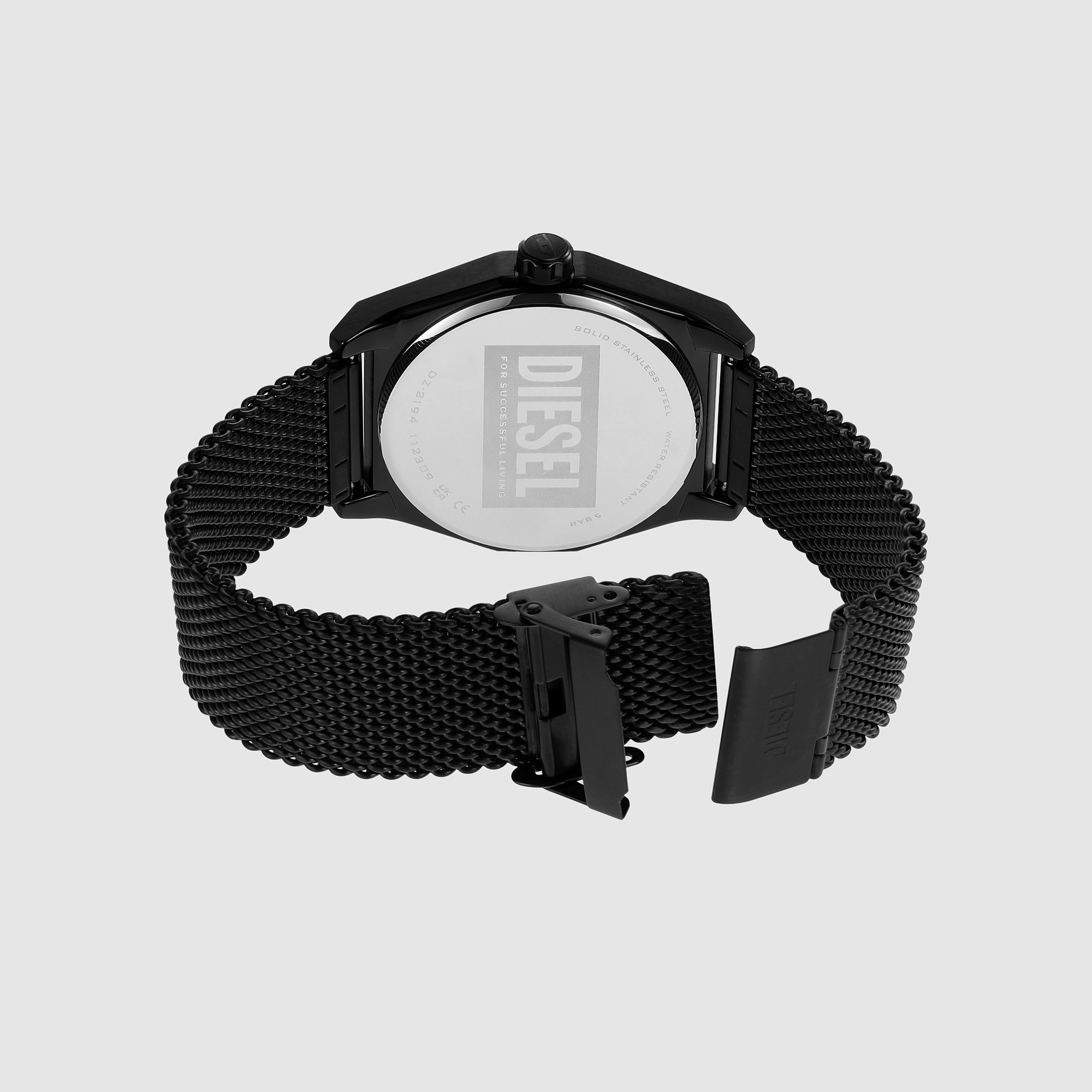 Diesel Men Round Black watch