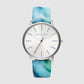 Women's Silver Leather Watch AX5597