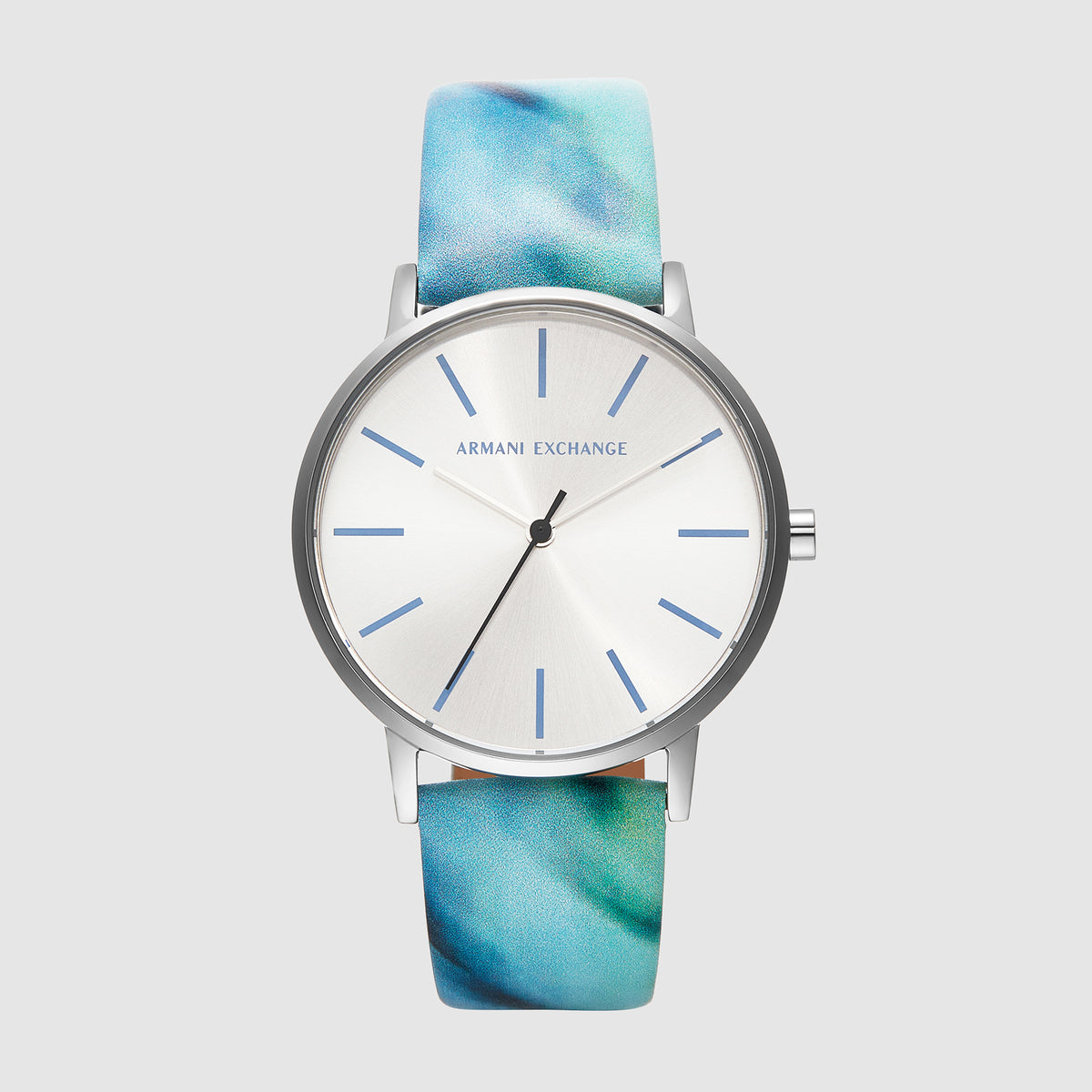 Armani Exchange Round Silver Analog watch