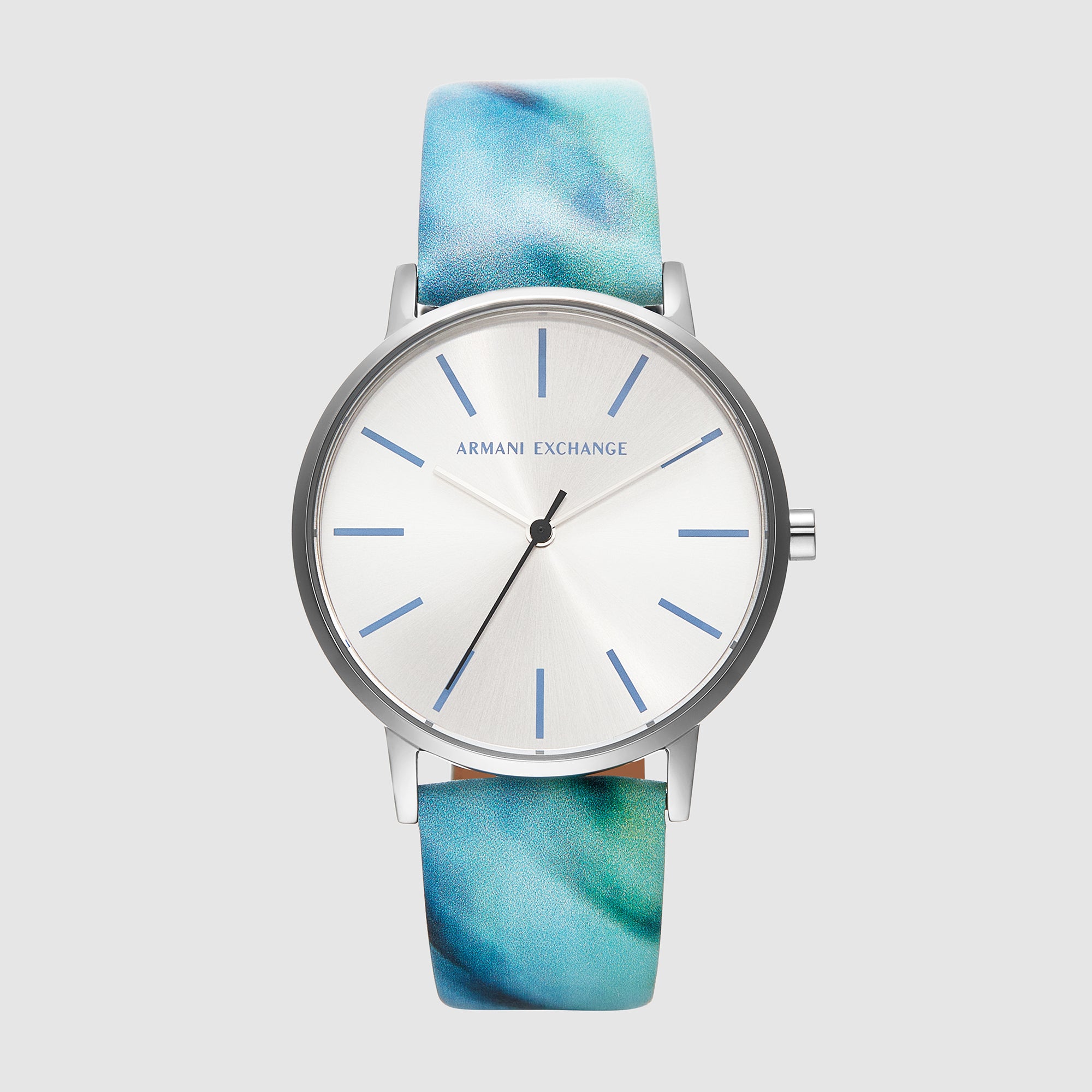 Armani Exchange Round Silver Analog watch