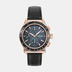 Ferragamo Round Black Chronograph watch