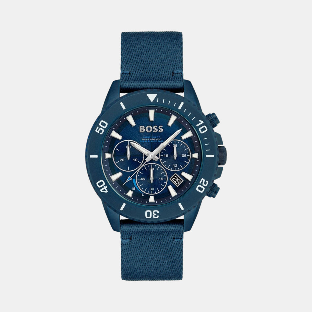 Boss Round Blue Chronograph watch