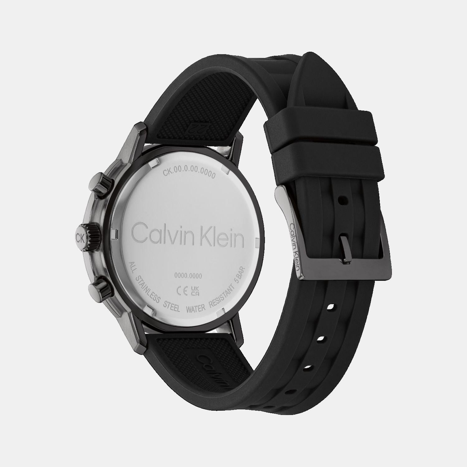 Calvin Klein Men Round Black watch