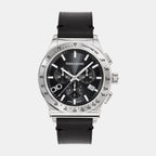 Ferragamo Round Black Chronograph watch