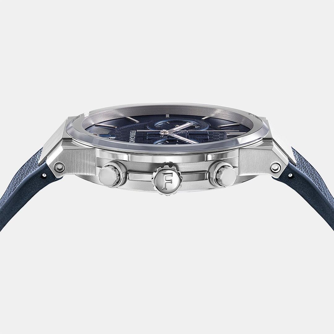 Ferragamo Men Round Blue watch