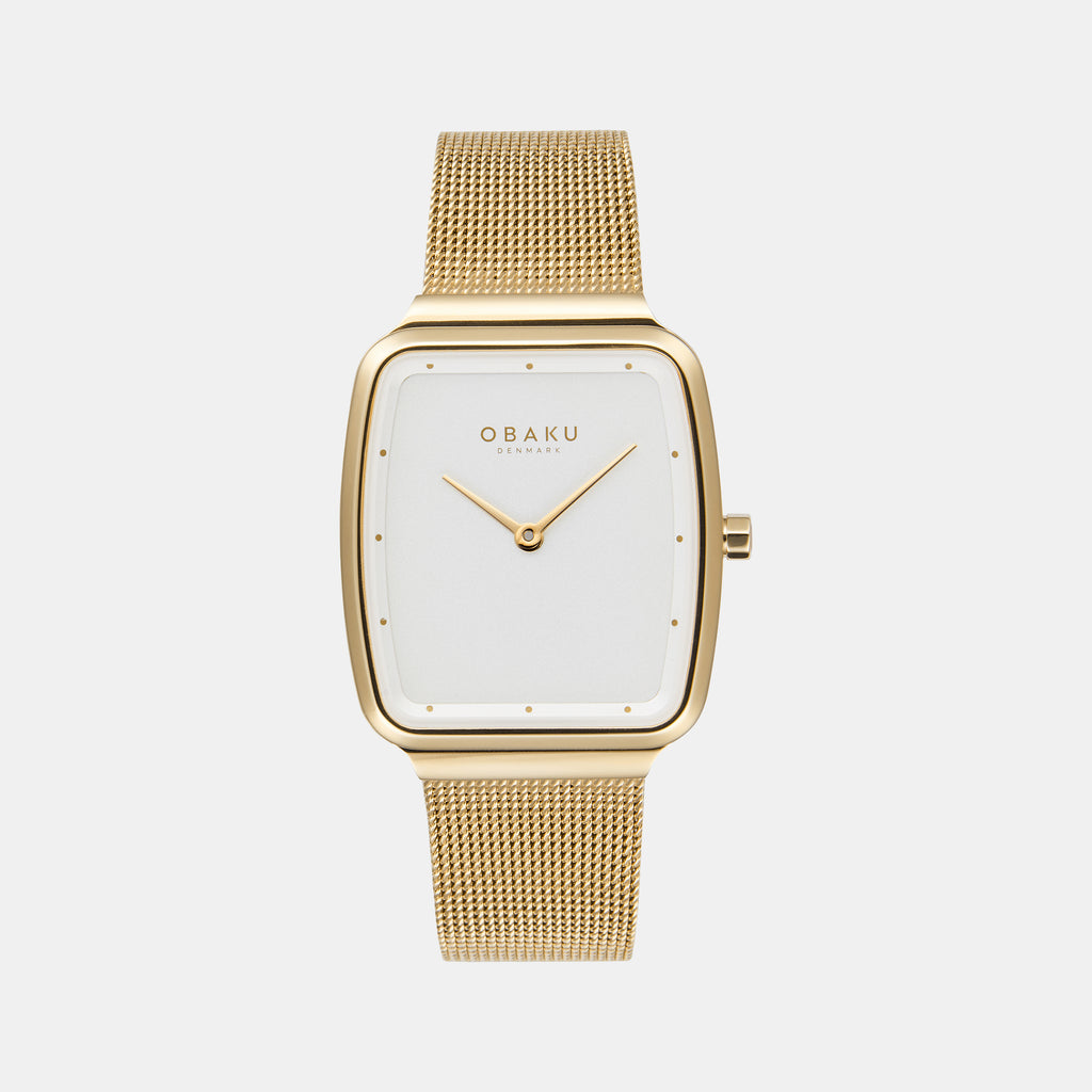 Obaku Rectangular Silver Analog watch