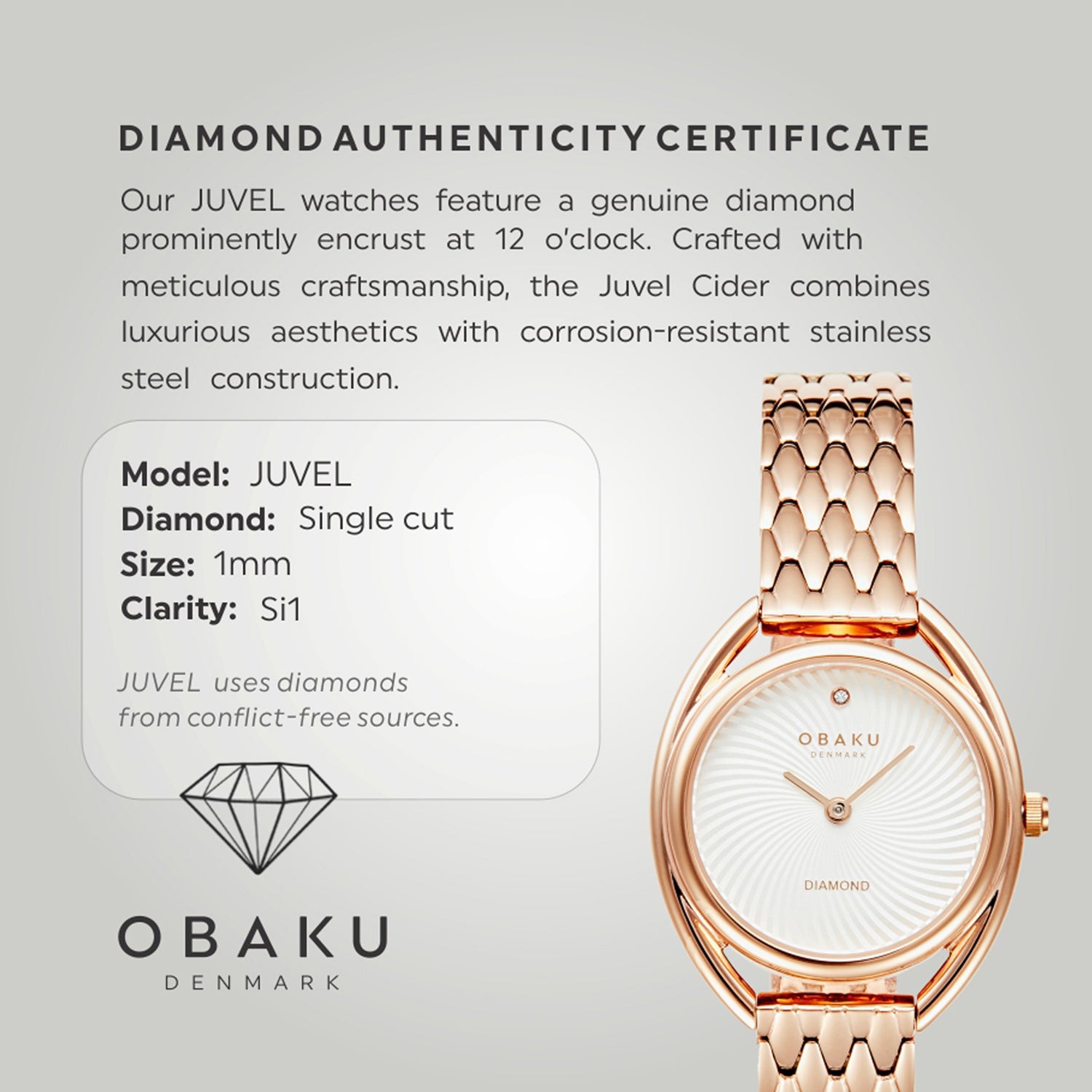 Obaku Stainless Steel Silver watch