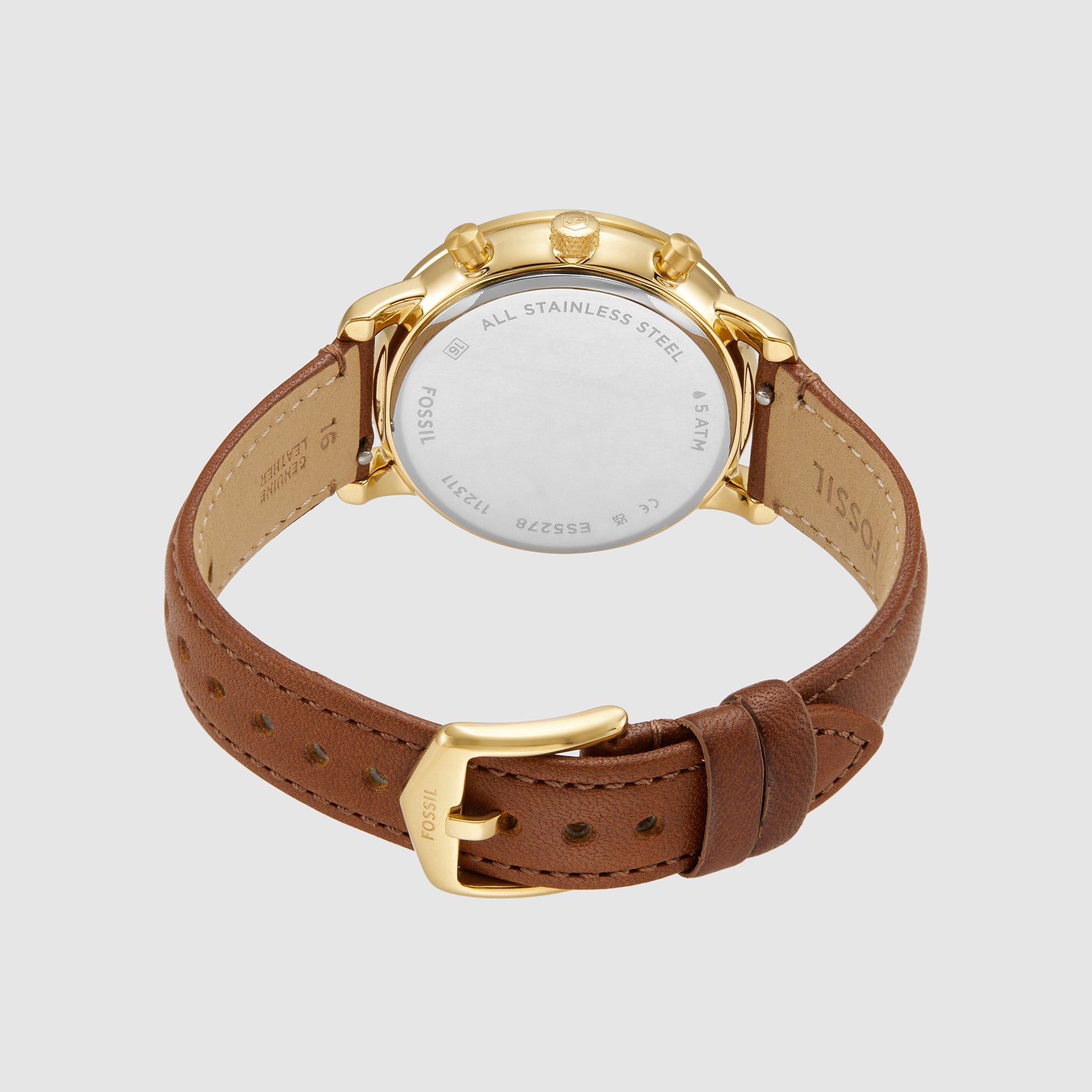 Fossil Women Round White Mother Of Pearl watch