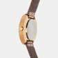 Female Brown Analog Stainless Steel Watch 9002T-B3306