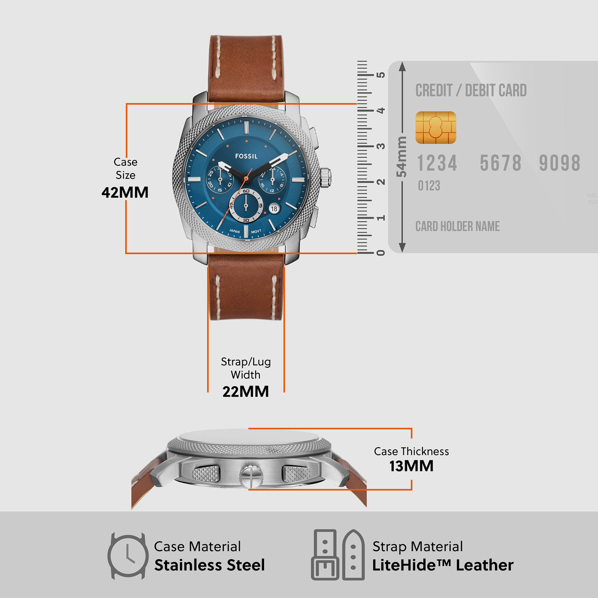 Fossil Round Quartz Chronograph Men watch