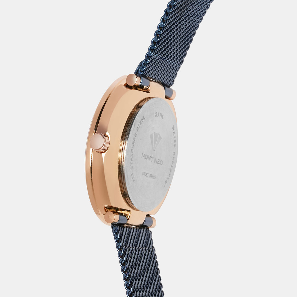 Mont Neo Women Round Blue watch
